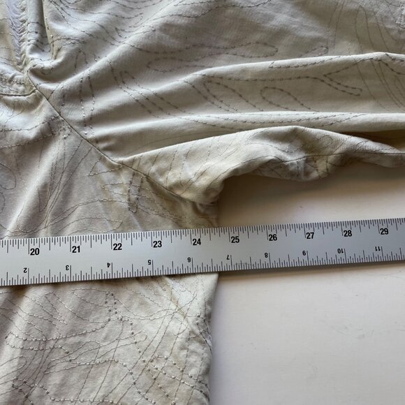 Coldwater Creek Womens‎ Jacket Beige Embroidered Lightweight Full Zip Size 22 - Picture 7 of 15